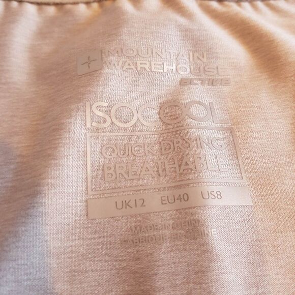 MOUNTAIN WAREHOUSE *NWOT* ACTIVEWEAR ISO Cool Breathable Grey T-Shirt UK12 (M-L) - Picture 6 of 11